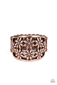 Copper,Ring Wide Back,Crazy About Daisies Copper ✧ Ring