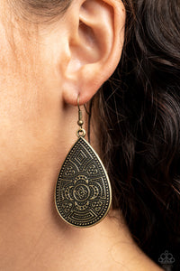 Brass,Earrings Fish Hook,Tribal Takeover Brass ✧ Earrings