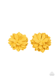 Flower Clip,Yellow,Summery Salutations Yellow ✧ Flower Hair Clip