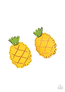 Hair Clip,Yellow,PINEAPPLE Of My Eye Yellow ✧ Hair Clip