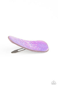 Hair Clip,Holographic,Iridescent,White,CLIP It Good White ✧ Iridescent Leather Hair Clip