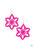 Bahama Blossoms Pink ✧ Wood Earrings Earrings