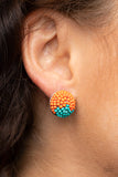 As Happy As Can BEAD Orange ✧ Seed Bead Post Earrings Post Earrings