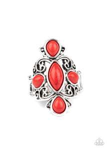 Red,Ring Wide Back,Sahara Sweetheart Red ✧ Ring