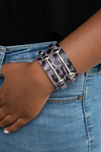 Purple,Urban Sparkle Wrap,Urban Wrap,Safari Scene Purple ✧ Bracelet