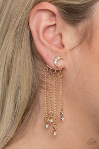 Earrings Jacket,Earrings Post,Gold,Cosmic Goddess Gold ✧ Post Jacket Earrings
