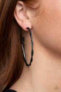 Black,Earrings Hoop,Totally Throttled Black ✧ Hoop Earrings