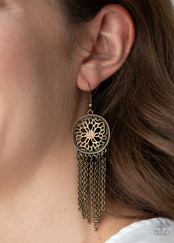 Blissfully Botanical Brass ✧ Earrings Earrings