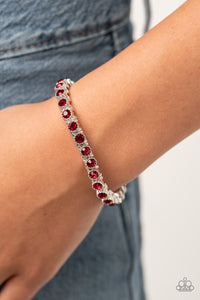 Bracelet Stretchy,Holiday,Red,Starry Social Red ✧ Bracelet