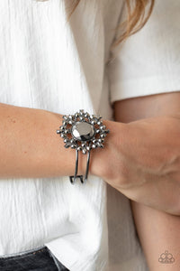 Black,Bracelet Hinged,Gunmetal,Hematite,Elaborate Elegance Black  ✧ Bracelet