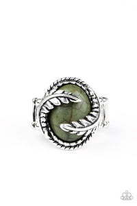 Green,Ring Wide Back,Palm Panache Green ✧ Ring