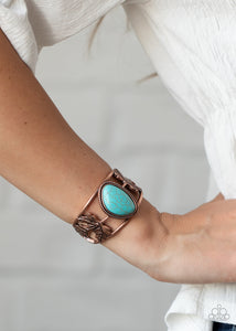 Blue,Bracelet Cuff,Copper,Turquoise,Sahara Seasons Copper ✧ Bracelet