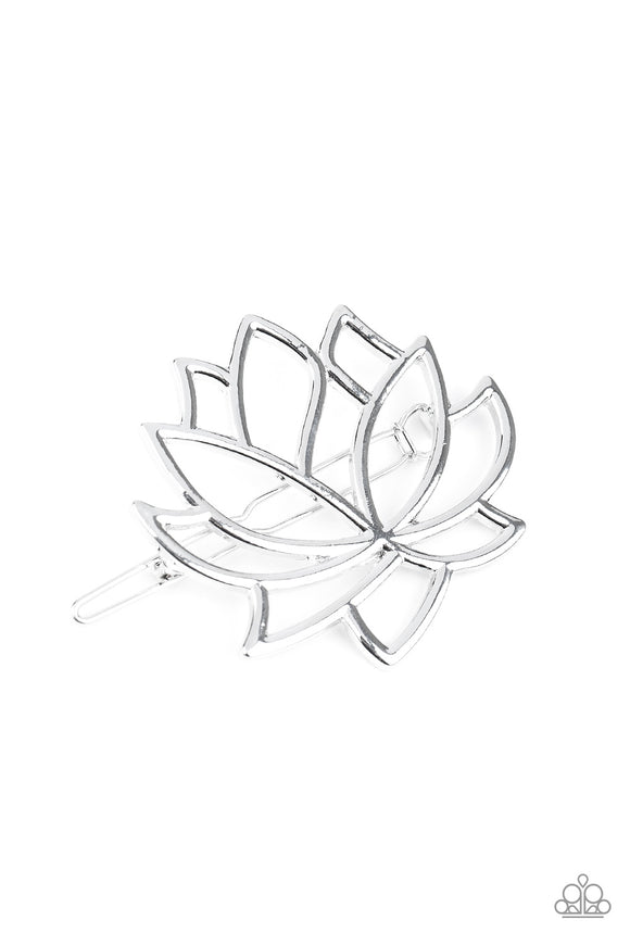 Lotus Pools Silver ✧ Barrette Barrette Hair Accessory