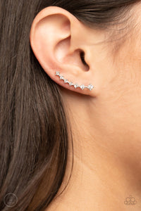 Earrings Ear Crawler,White,New Age Nebula White ✧ Ear Crawler Post Earrings