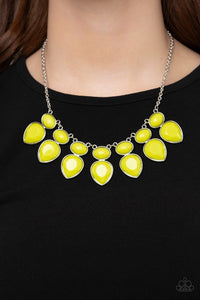 Necklace Short,Yellow,Modern Masquerade Yellow ✨ Necklace