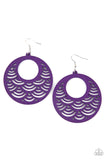SEA Le Vie! Purple ✧ Wood Earrings Earrings