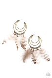 Freely Free Bird Brass ✧ Feather Hoop Earrings Hoop Earrings