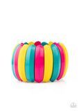 Colorfully Congo Multi ✧ Wood Bracelet Stretch Bracelet