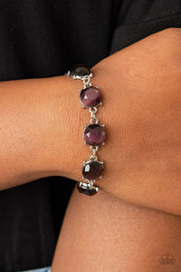 Bracelet Clasp,Cat's Eye,Favorite,Purple,Ms. GLOW-It-All Purple ✧ Bracelet