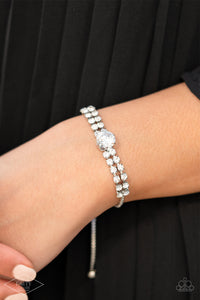 Bracelet Sliding Bead,Fan Favorite,White,Gorgeously Glitzy White ✧ Sliding Bead Bracelet