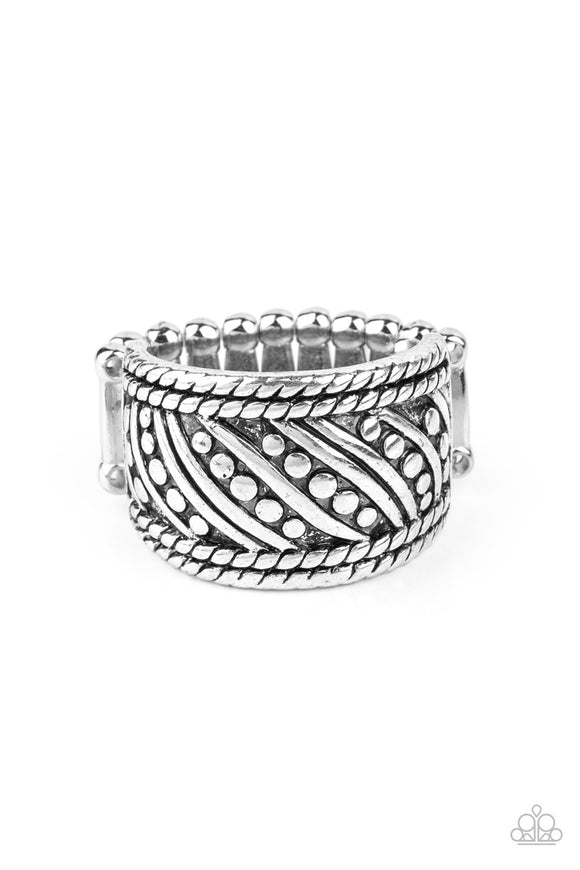 Slanted Shimmer Silver ✧ Ring Ring