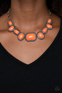 Necklace Short,Orange,Lets Get Loud Orange ✨ Necklace