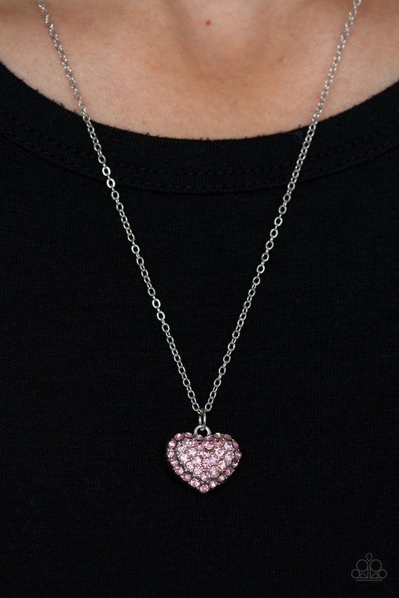 Heart-Warming Glow Pink ✧ Necklace Short