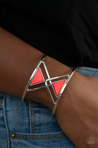 Bracelet Cuff,Red,Pyramid Palace Red ✧ Bracelet