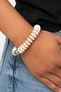 Bracelet Stretchy,Sets,White,Eco Experience White  ✧ Bracelet