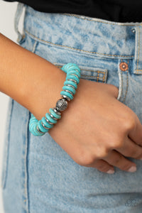 Blue,Bracelet Stretchy,Turquoise,Eco Experience Blue  ✧ Bracelet