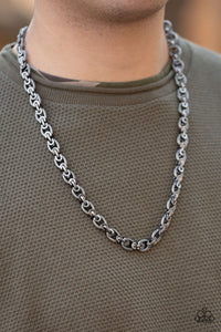 Black,Gunmetal,Men's Necklace,Necklace Long,Grit and Gridiron Black ✧ Necklace