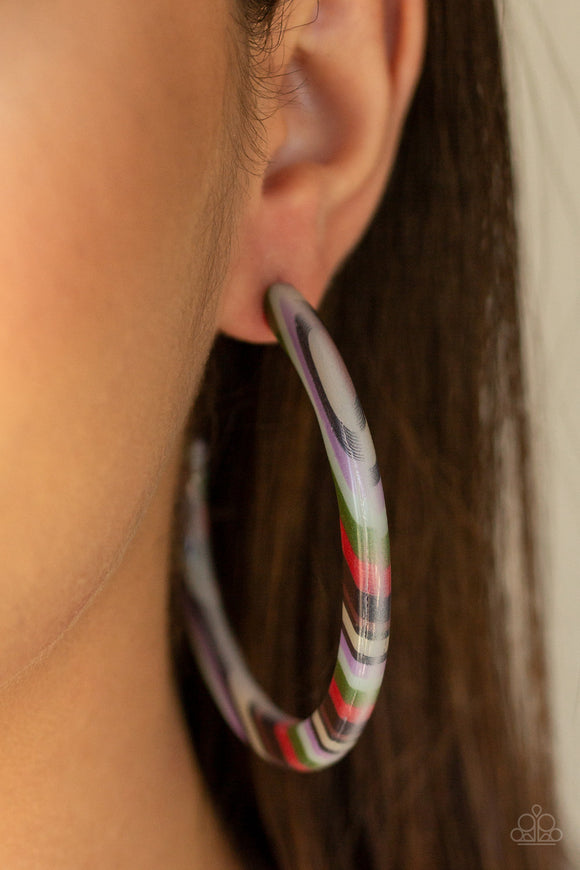 HAUTE-Blooded Multi ✧ Acrylic Hoop Earrings Hoop Earrings