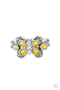 Butterfly,Ring Skinny Back,Yellow,Boho Butterfly Yellow ✧ Ring