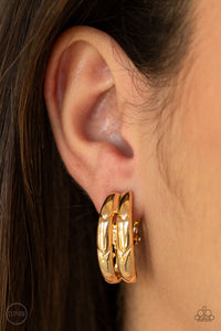 Earrings Clip-On,Gold,Ringing in Radiance Gold ✧ Clip-On Earrings