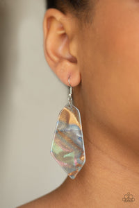 Earrings Acrylic,Earrings Fish Hook,Multi-Colored,Walking On WATERCOLORS Multi ✧ Acrylic Earrings