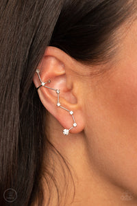 Earrings Ear Crawler,Earrings Post,White,CONSTELLATION Prize White ✧ Ear Crawler Post Earrings