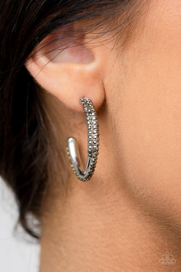 Trail Of Twinkle Silver ✧ Hoop Earrings Hoop Earrings