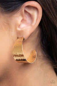 Earrings Hoop,Gold,Flatten The Curve Gold ✧ Hoop Earrings