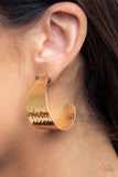 Flatten The Curve Gold ✧ Hoop Earrings Hoop Earrings
