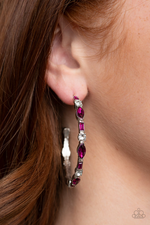 There Goes The Neighborhood Pink ✧ Hoop Earrings Hoop Earrings