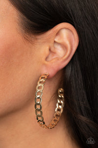 Earrings Hoop,Gold,Climate CHAINge Gold ✧ Hoop Earrings