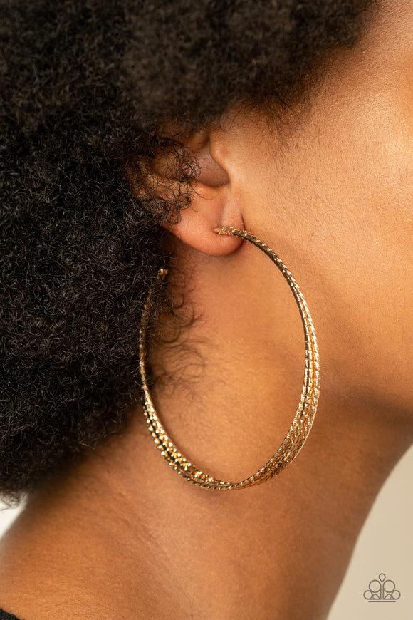 Watch and Learn Gold ✧ Hoop Earrings Hoop Earrings
