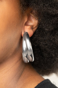 Earrings Hoop,Silver,Colossal Curves Silver ✧ Hoop Earrings