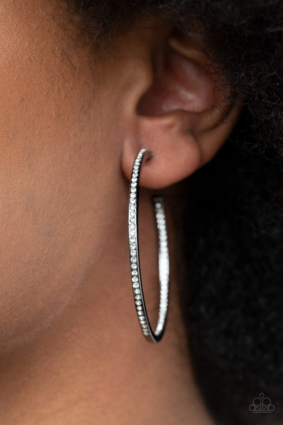 Marquee Magic Black ✧ Hoop Earrings Hoop Earrings