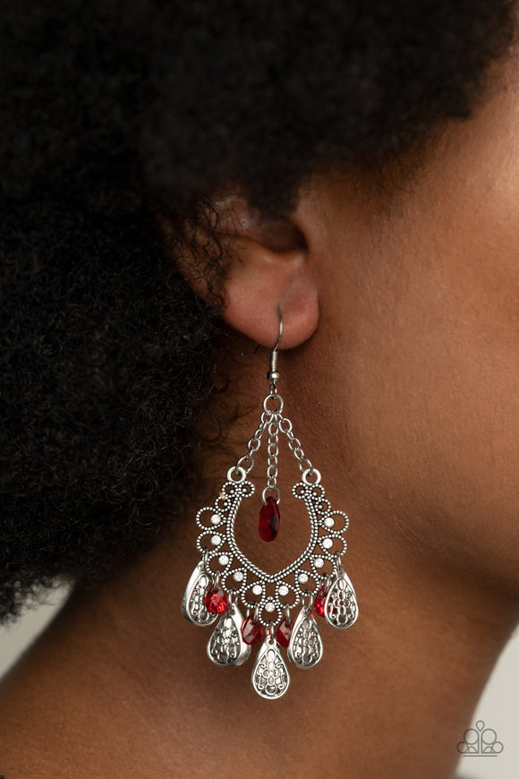 Musical Gardens Red ✧ Earrings Earrings