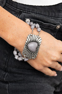 Bracelet Clasp,Gray,Silver,Sandstone Sweetheart Silver ✧ Bracelet
