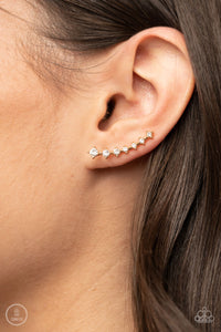 Earrings Ear Crawler,Gold,New Age Nebula Gold ✧ Ear Crawler Post Earrings