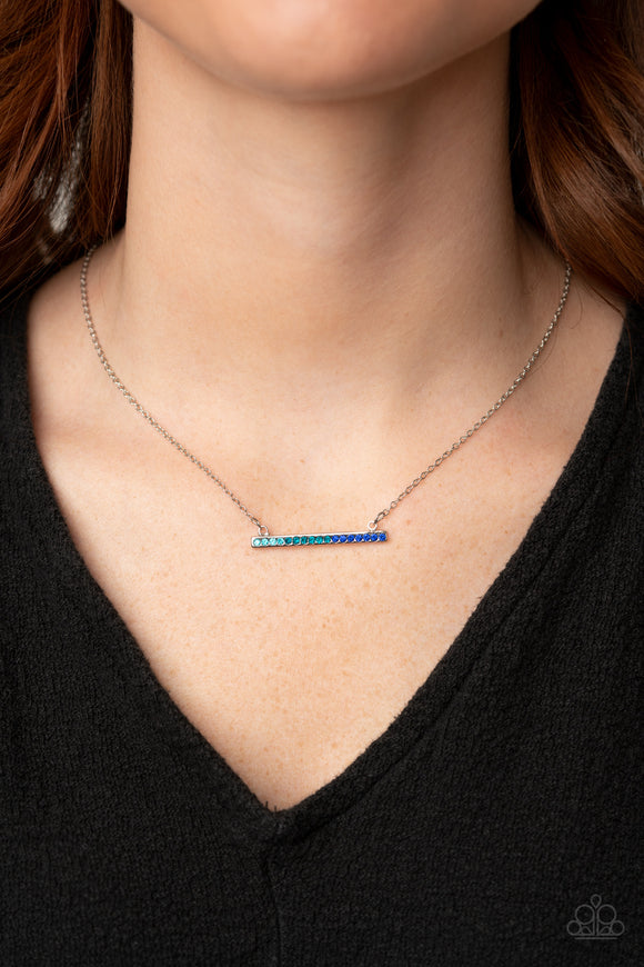 Sparkly Spectrum Blue ✨ Necklace Short