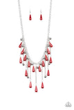 Fleur de Fringe Red ✨ Necklace Short