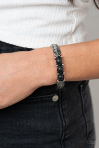 Black,Bracelet Cuff,Mojave Glyphs Black ✧ Bracelet